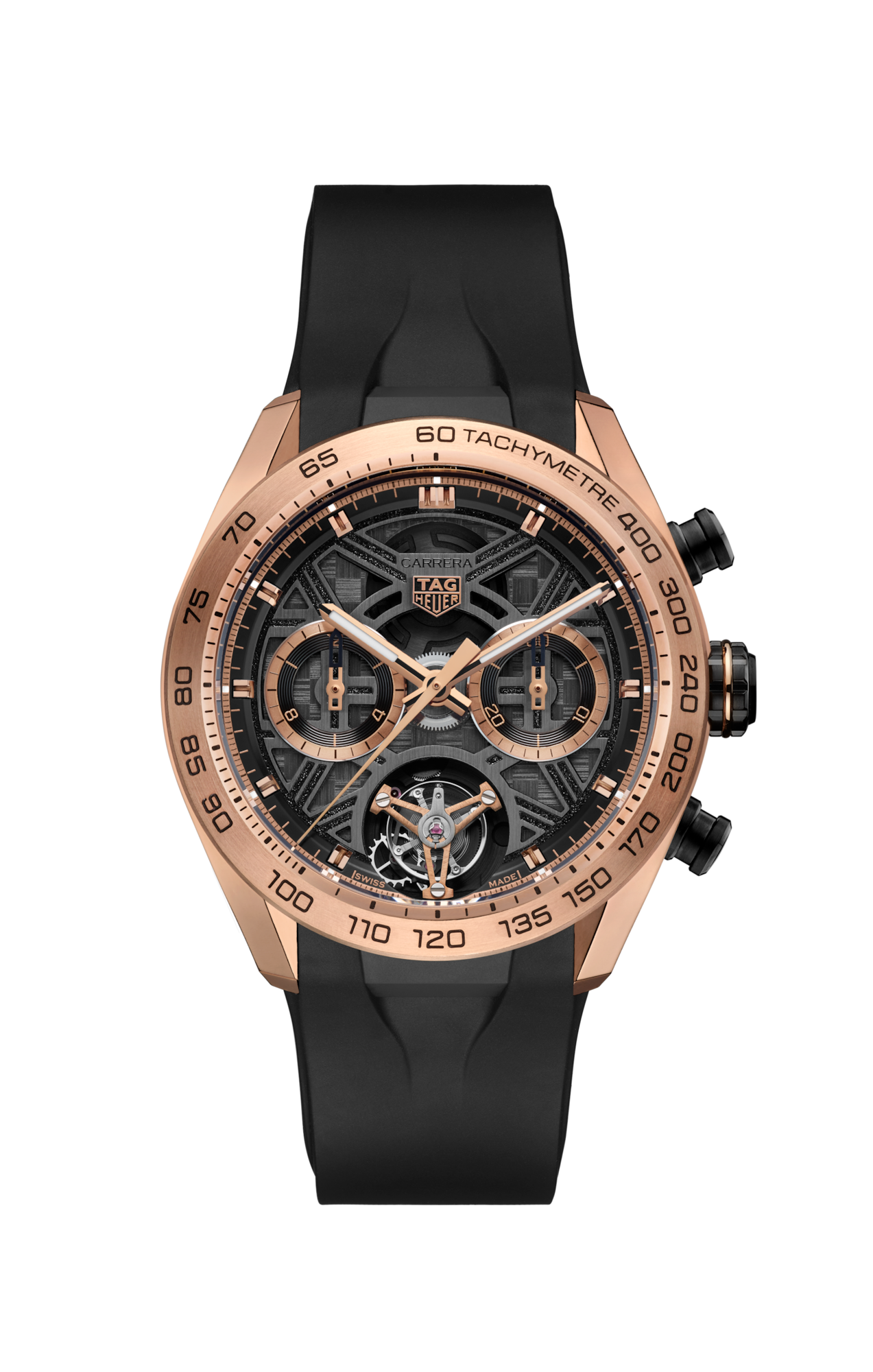 TAG Heuer CBU5050.FT6273 Watch - Swiss Automatic Chronograph Black Rubber Strap Water Resistant 100m (Image 5)