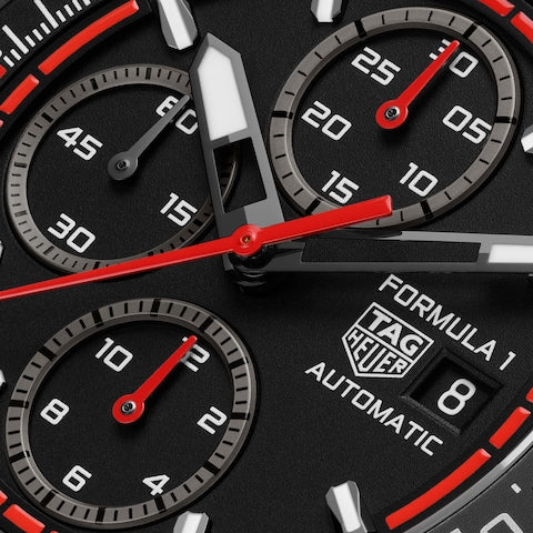 TAG Heuer CBZ2082.FT8096 Watch - Swiss Automatic Chronograph 300m Water Resistant Black Rubber Strap