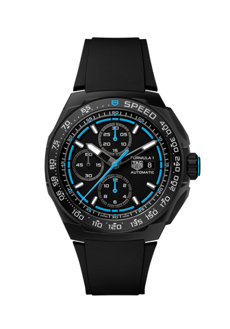 TAG Heuer CBZ2084.FT8097 Watch - Swiss Automatic Movement 300m Water Resistance Black Rubber Strap Elegant Design (Image 5)