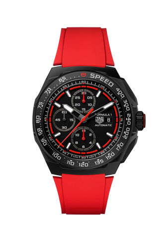 TAG Heuer CBZ2085.FT8093 Watch - Swiss Automatic Chronograph Black Rubber Strap Sapphire Crystal Water Resistant 200m (Image 