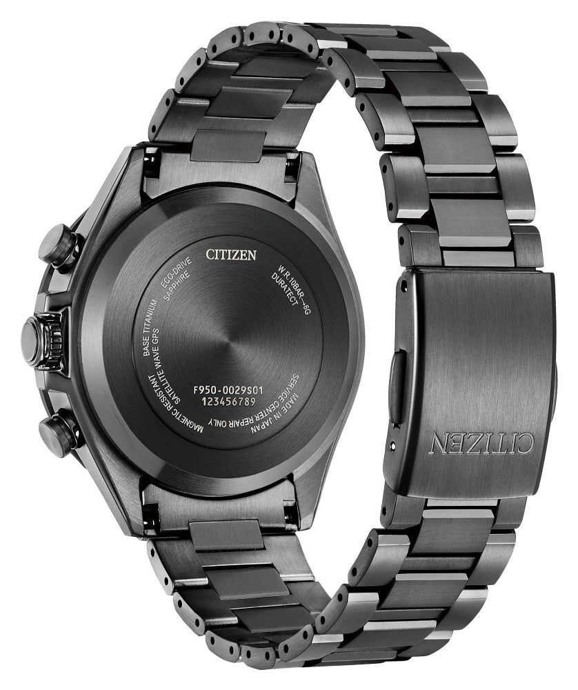 Citizen Men's ATTESA ACT Line Black Titanium Series Eco-Drive GPS