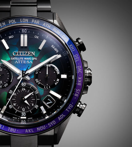Citizen CC4057-60E Attesa titanium GPS solar radio limited edition watch