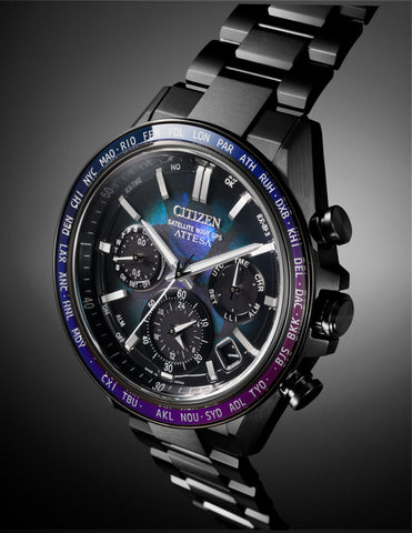 Citizen CC4057-60E Attesa titanium GPS solar radio limited edition watch