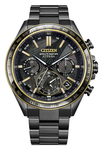 CITIZEN CC4078-51E Limited Edition Eco-Drive GPS Solar Black Titanium 50th Anniversary Lightweight Design