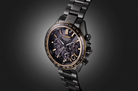 CITIZEN CC4078-51E Limited Edition Eco-Drive GPS Solar Black Titanium 50th Anniversary Lightweight Design