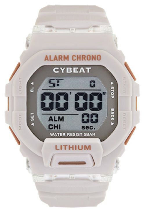 IPPO JAPAN WATCH CD2C0010-BE Watch - E CYBEAT Digital Watch 5ATM Water Resistant Beige Stylish Design Durable Build