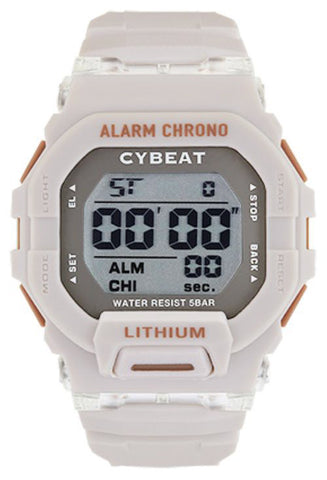 IPPO JAPAN WATCH CD2C0010-BE Watch - E CYBEAT Digital Watch 5ATM Water Resistant Beige Stylish Design Durable Build