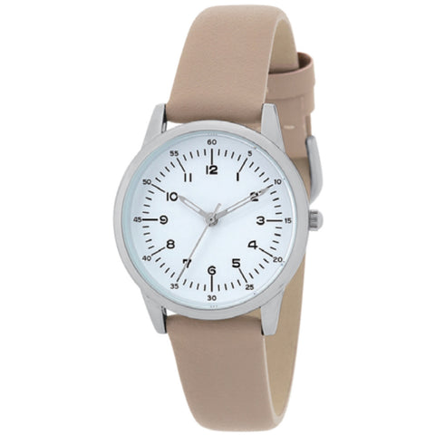 CF2C0012BE Fashion Watch Simple Analog Design Beige Elegant Minimalist Style Durable Quartz Movement