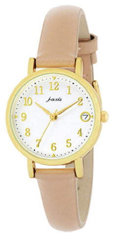 CF3C0017BE Fashion Watch Simple Analog Watch Dusty Color Strap Beige Minimalist Design Water Resistant Stylish