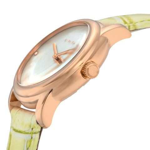 CR903804 CROSS White Pearl Elegant Design Water Resistant Quartz Movement Classic Style