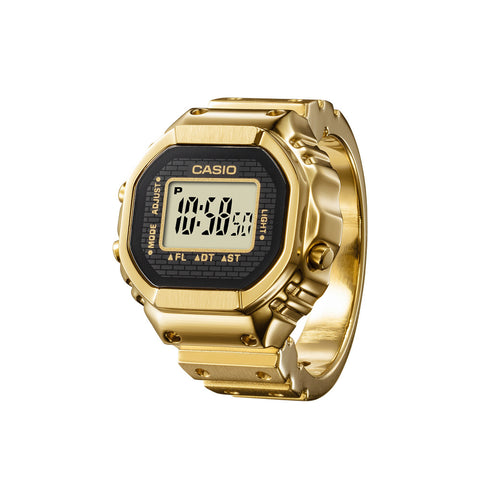 CASIO CRW-001G-9JR Elegant Gold Design Unique Ring Style Quartz Movement Water Resistant