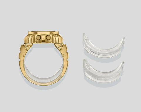 CASIO CRW-001G-9JR Elegant Gold Design Unique Ring Style Quartz Movement Water Resistant