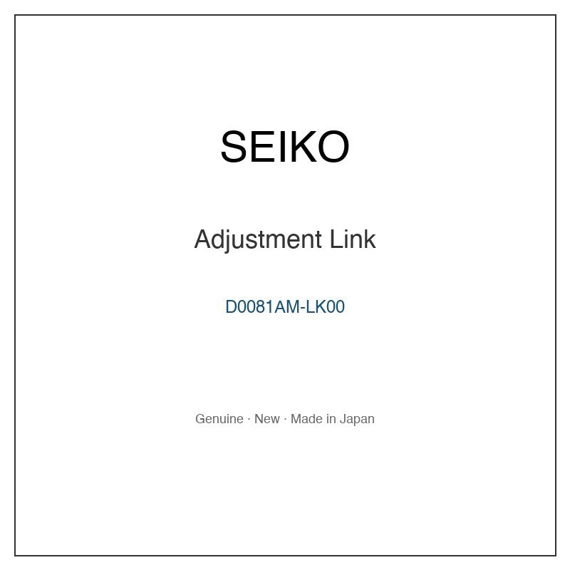 SEIKO D0081AM-LK00 Watch Parts