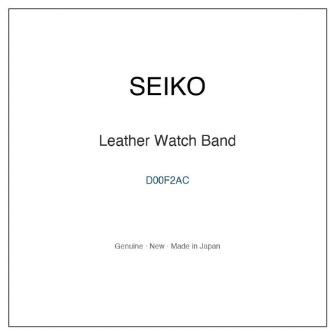 SEIKO D00F2AC Watch Parts