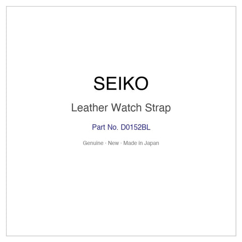 SEIKO D0152BL Leather Watch Strap for SARB066 SARB066J and More Models