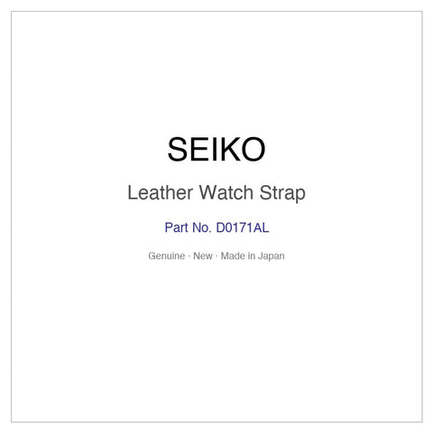 SEIKO D0171AL Leather Watch Strap for SBDC011 SBDC011J SBDC035 SBDC035J and More Models