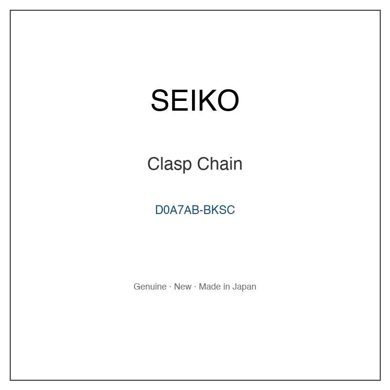SEIKO D0A7AB-BKSC Watch Parts