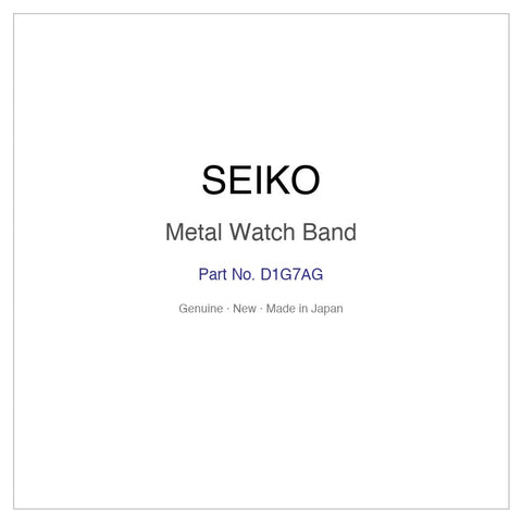 SEIKO D1G7AG Metal Watch Band for SBQL001 and More Models