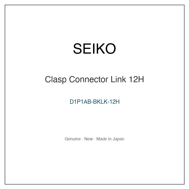SEIKO D1P1AB-BKLK-12H Watch Parts