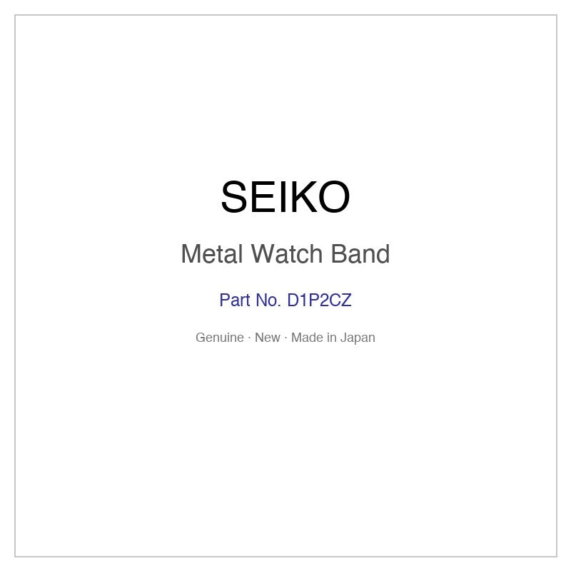 SEIKO D1P2CZ Metal Watch Band for SCDP018 SCDP018J and More Models