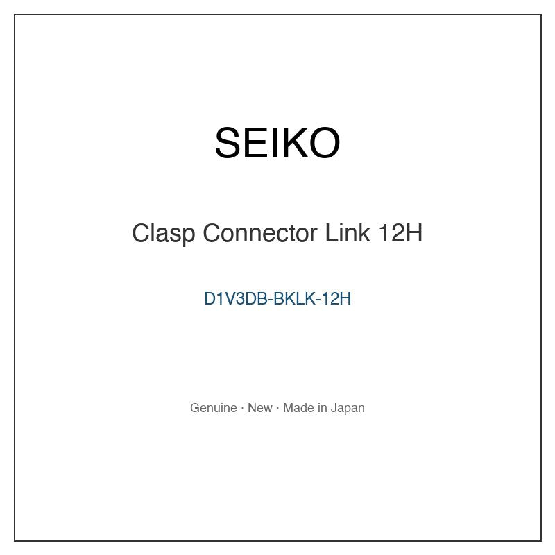 SEIKO D1V3DB-BKLK-12H Watch Parts