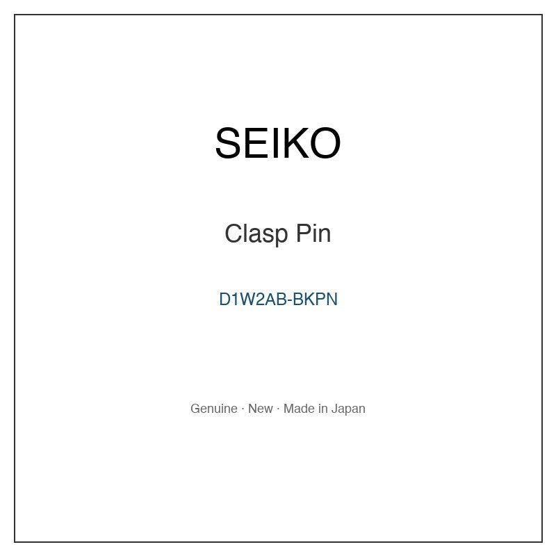 SEIKO D1W2AB-BKPN Watch Parts