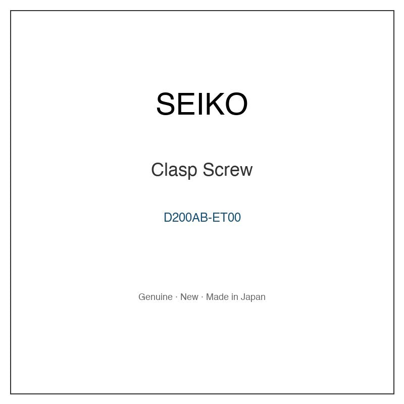 SEIKO D200AB-ET00 Watch Parts