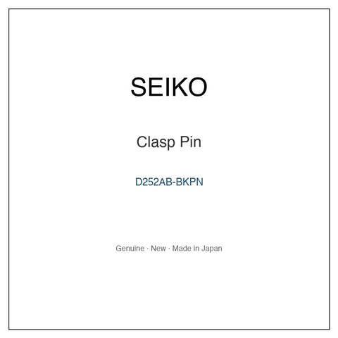 SEIKO D252AB-BKPN Watch Parts