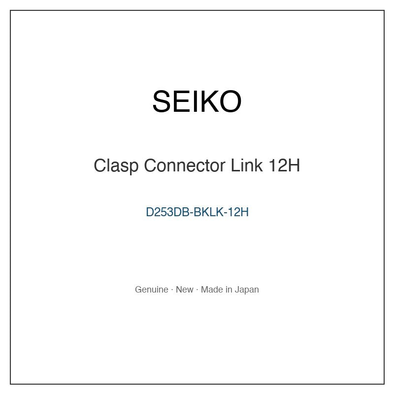 SEIKO D253DB-BKLK-12H Watch Parts