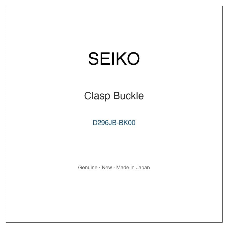 SEIKO D296JB-BK00 Watch Parts