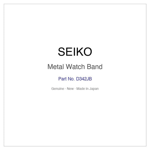 SEIKO D342JB Metal Watch Band for SCJC007 SCJC009 and More Models