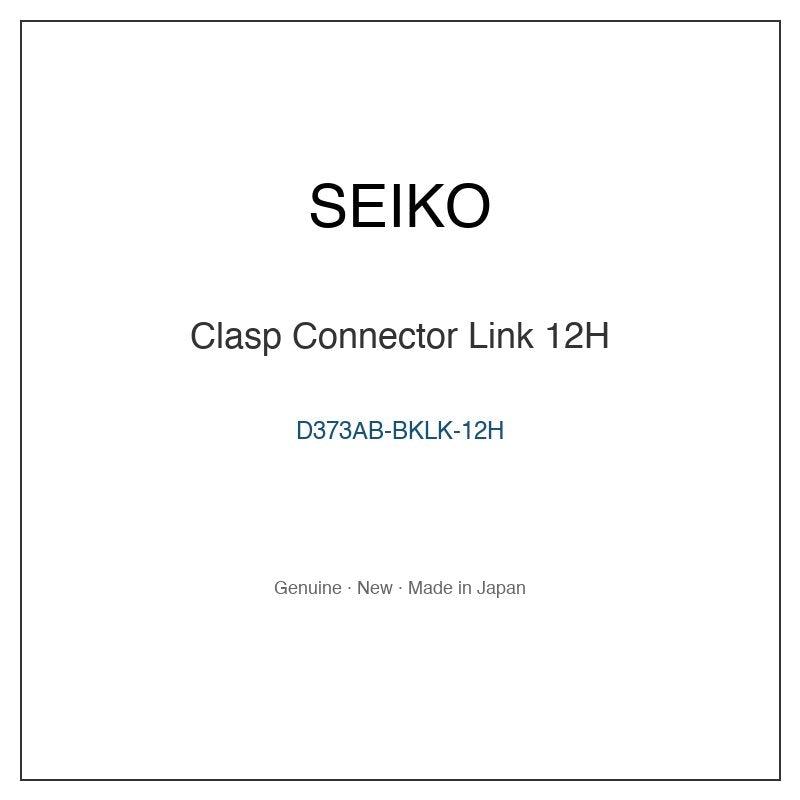 SEIKO D373AB-BKLK-12H Watch Parts