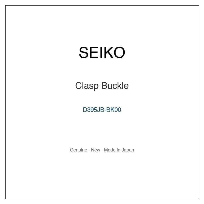 SEIKO D395JB-BK00 Watch Parts