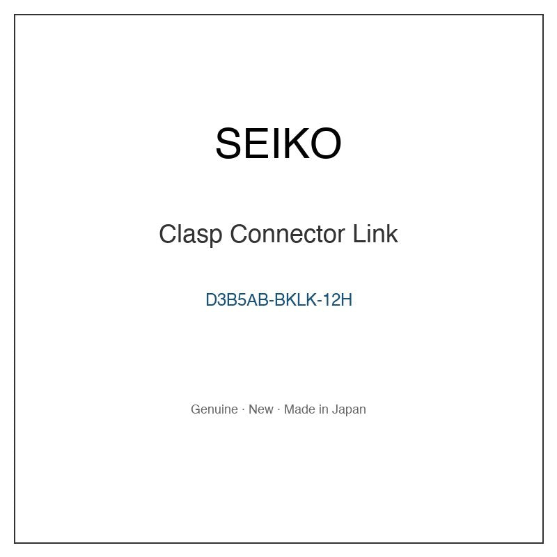 SEIKO D3B5AB-BKLK-12H Watch Parts
