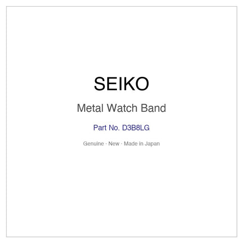 SEIKO D3B8LG Metal Watch Band for SCJD010 and More Models