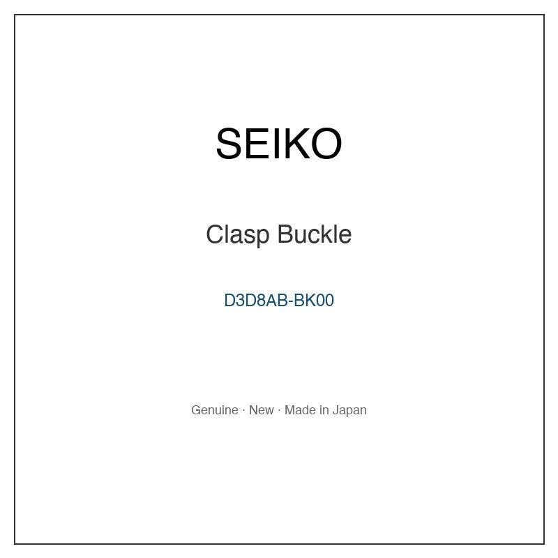 SEIKO D3D8AB-BK00 Watch Parts
