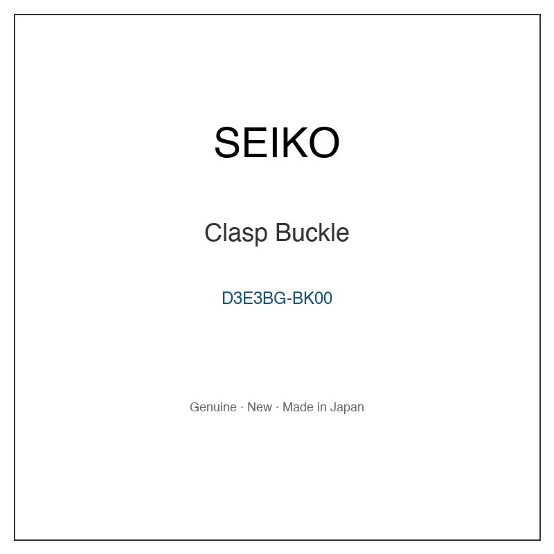SEIKO D3E3BG-BK00 Watch Parts