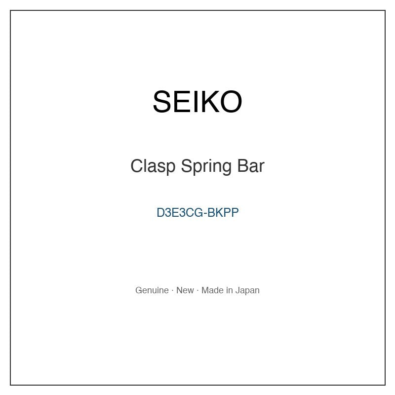 SEIKO D3E3CG-BKPP Watch Parts