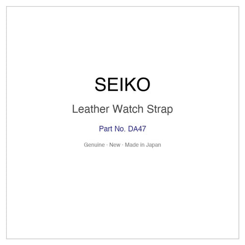 SEIKO DA47 Leather Watch Strap for SWDJ034 SWDJZ34 SWDS014 SWDSZ14 and More Models
