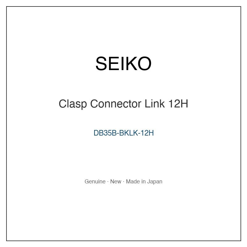 SEIKO DB35B-BKLK-12H Watch Parts