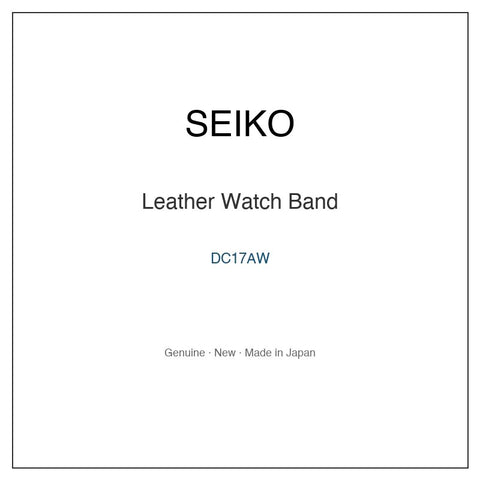 SEIKO DC17AW Watch Parts