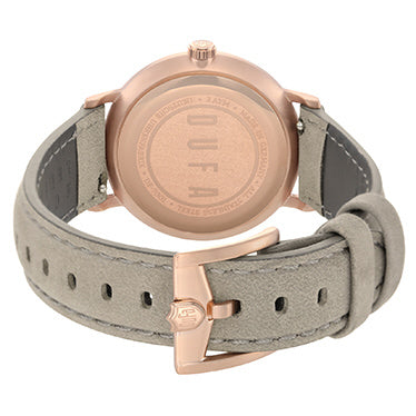 DUFA DF70010W Watch - Elegant Design Swiss Movement Water Resistant Leather Strap Classic Timepiece (Image 3)