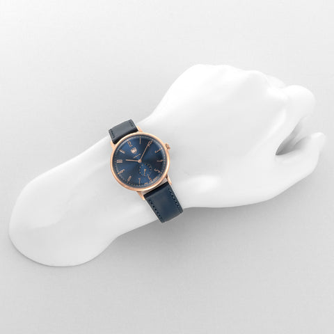 DUFA DF90010F Elegant Navy Design Automatic Movement Stainless Steel Case Water Resistant