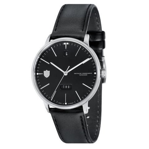 DUFA DF901801 HANNES DAY-DATE Black Elegant Design Automatic Movement Date and Day Display Water Resistant
