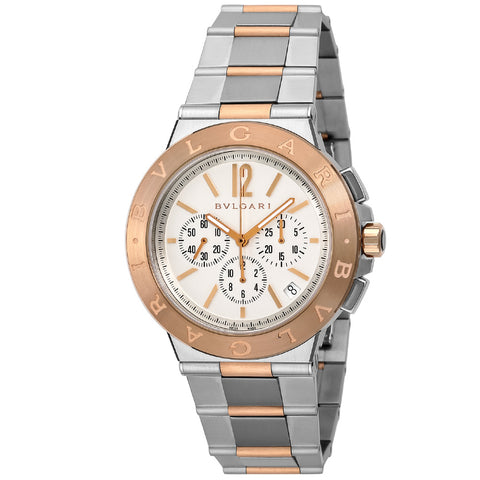 BVLGARI DG41WSPGDCH Watch - Diagono Velocissimo 2-Year Warranty [Parallel Import] White