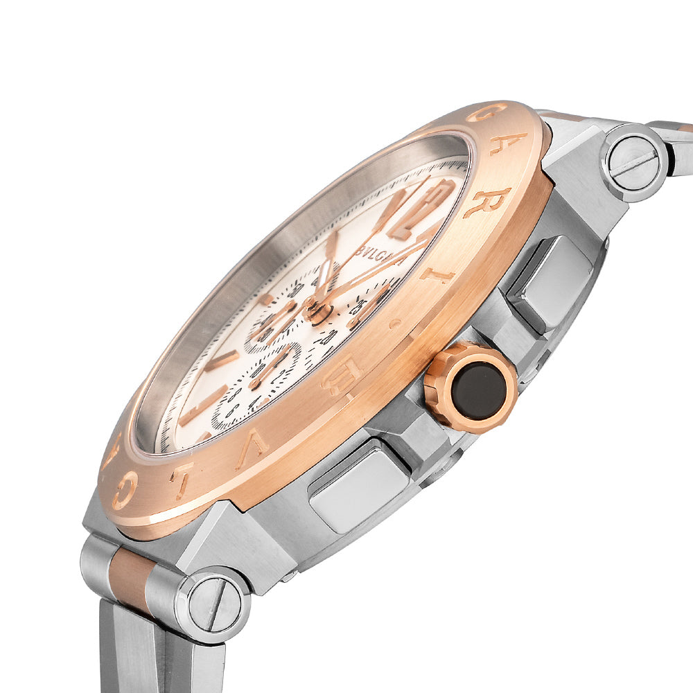 BVLGARI DG41WSPGDCH Watch - Diagono Velocissimo 2-Year Warranty [Parallel Import] White (Image 2)