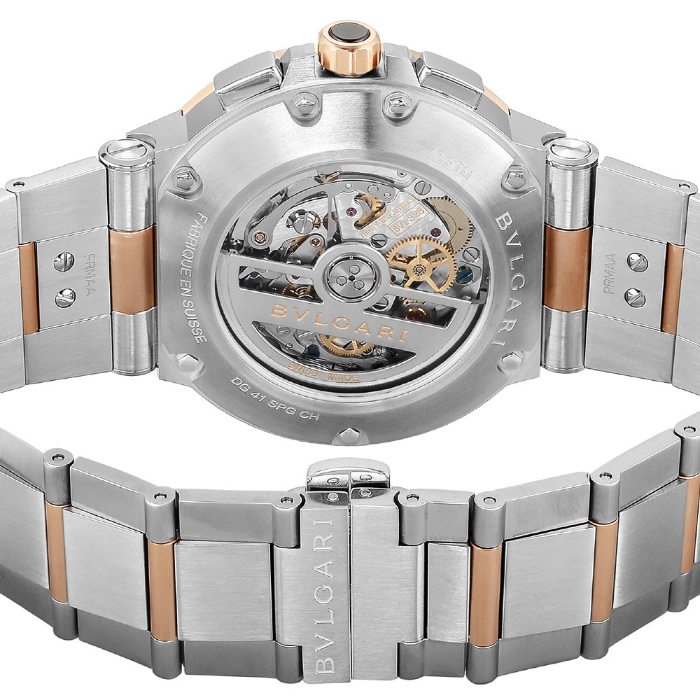 BVLGARI DG41WSPGDCH Watch - Diagono Velocissimo 2-Year Warranty [Parallel Import] White (Image 3)