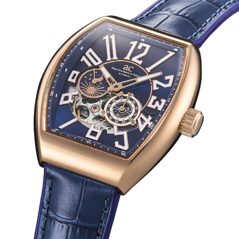 Angel Clover DPJ39PNV-NV Double Play Automatic Japan Made 1-Year Warranty Navy Stylish Design Water Resistant Elegant