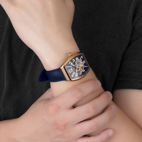 Angel Clover DPJ39PNV-NV Double Play Automatic Japan Made 1-Year Warranty Navy Stylish Design Water Resistant Elegant