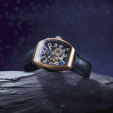 Angel Clover DPJ39PNV-NV Double Play Automatic Japan Made 1-Year Warranty Navy Stylish Design Water Resistant Elegant